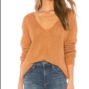 Free People Womens Gossamer Alpaca Sweater Quiet Luxury Lightweight Fall Wool XS